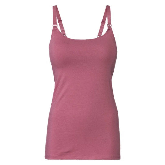 Esmara 426908 Women's Nursing Tank Tops With Built-In Bra Multicolor 2 Pack L