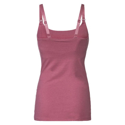 Esmara 426908 Women's Nursing Tank Tops With Built-In Bra Multicolor 2 Pack L