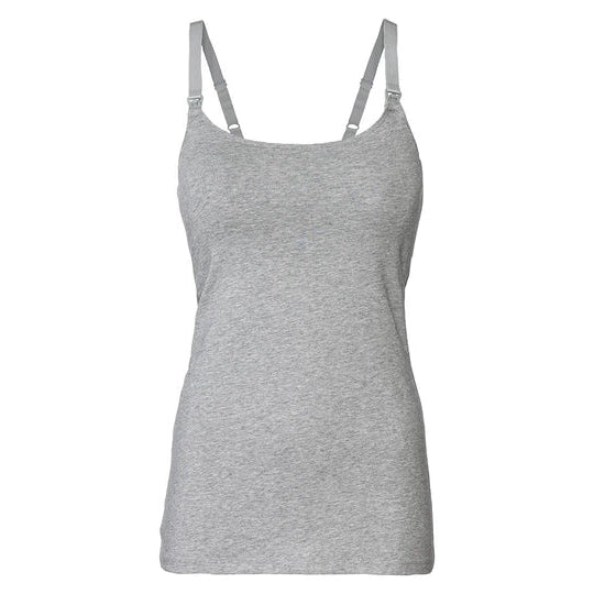 Esmara 426908 Women's Nursing Tank Tops With Built-In Bra Multicolor 2 Pack L