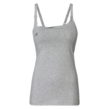 Esmara 426908 Women's Nursing Tank Tops With Built-In Bra Multicolor 2 Pack L