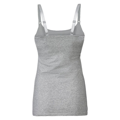 Esmara 426908 Women's Nursing Tank Tops With Built-In Bra Multicolor 2 Pack L