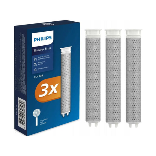 Philips ASH138 Hand Shower Filter Replacement Cartridges 3 Pack ACF Technology