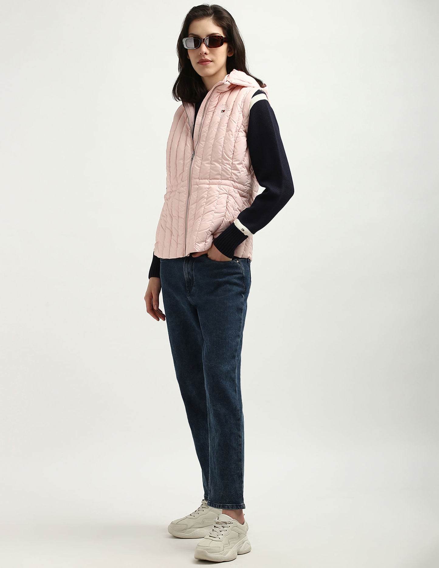 Tommy Hilfiger Women's Sustainable Hooded Quilted Down Vest, Whimsy Pink