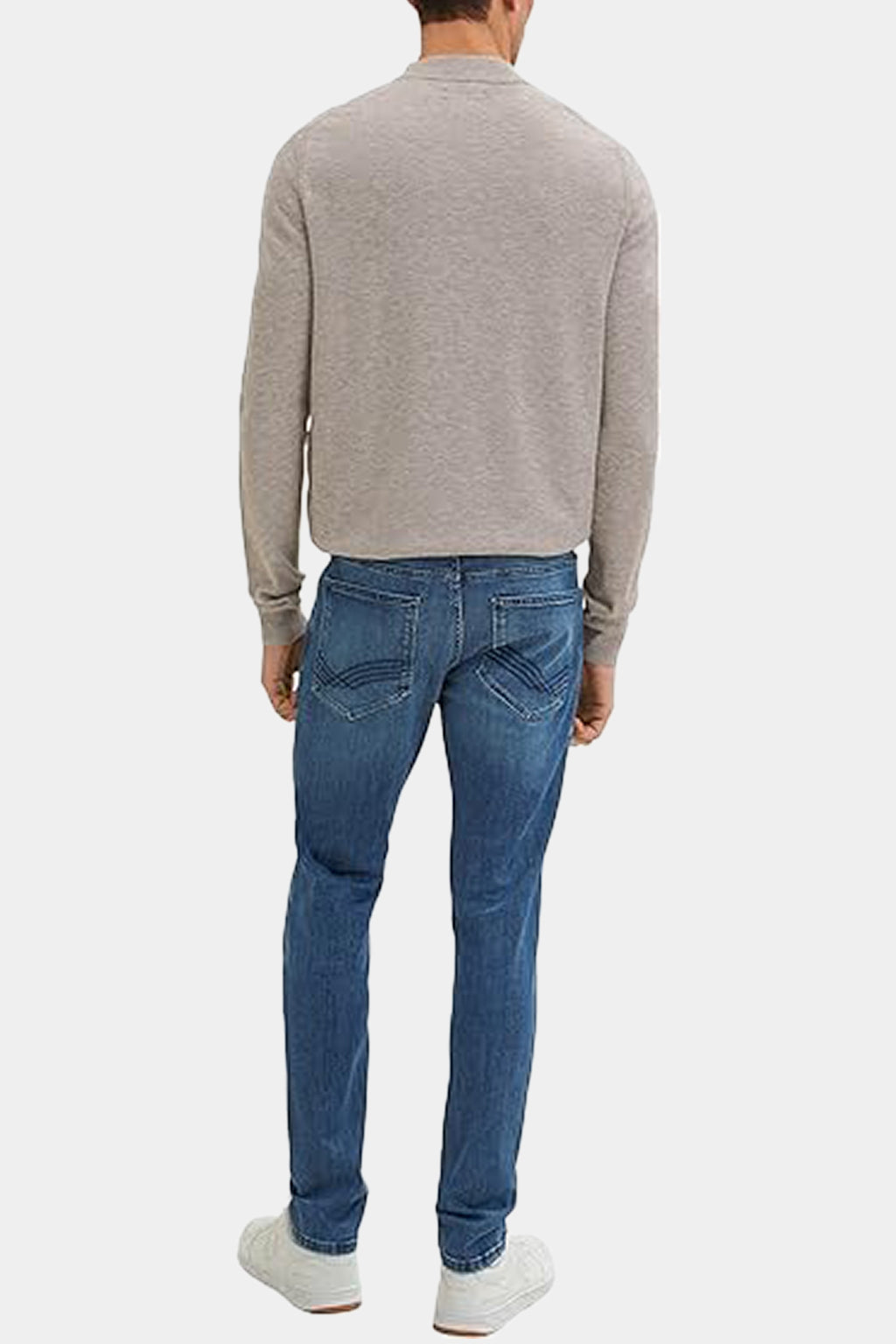 Tom Tailor Troy Slim Jeans – Mid Stone Grey Denim, 36/36