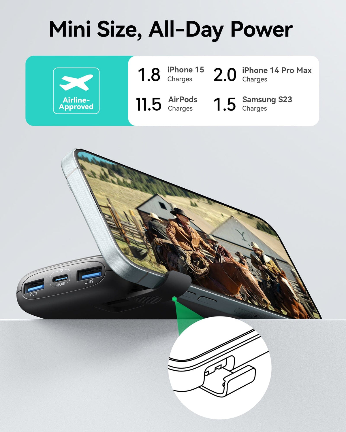 INIU B61 Carry Slim 10000mAh 22.5W Power Bank