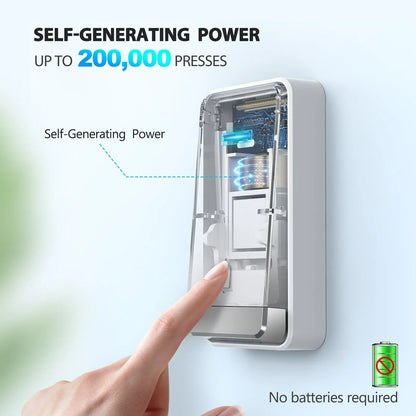 TECKNET Waterproof Self-Powered Wireless Doorbell with Built-in Socket - Gomix Brands Outlet