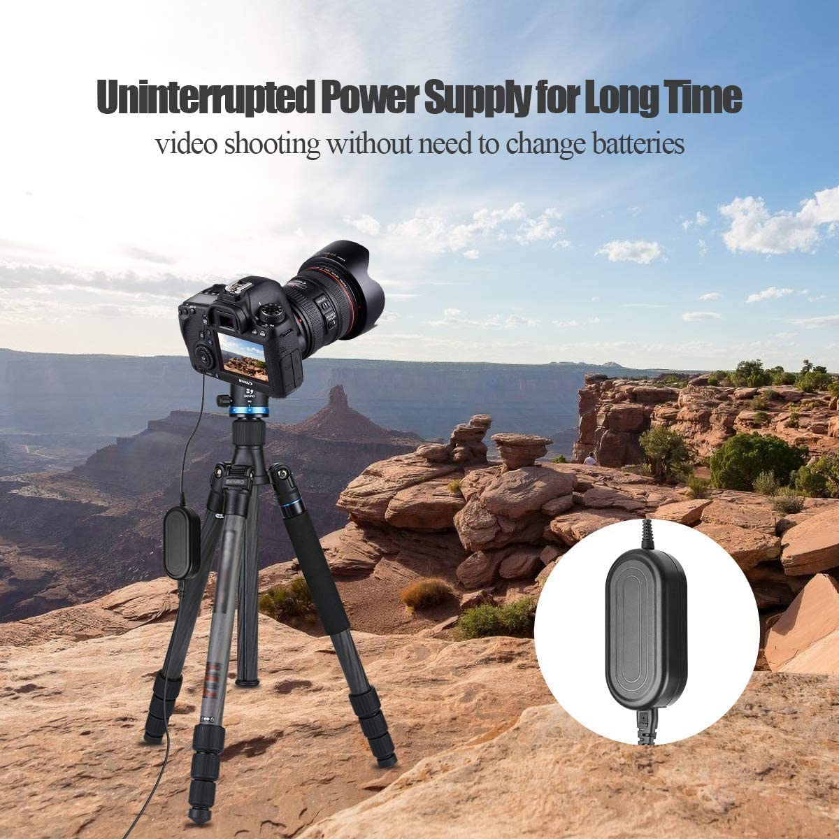 Enegon AC-LS5 Power Adapter with DK-X1 Dummy Battery Coupler for Sony NP-BX1