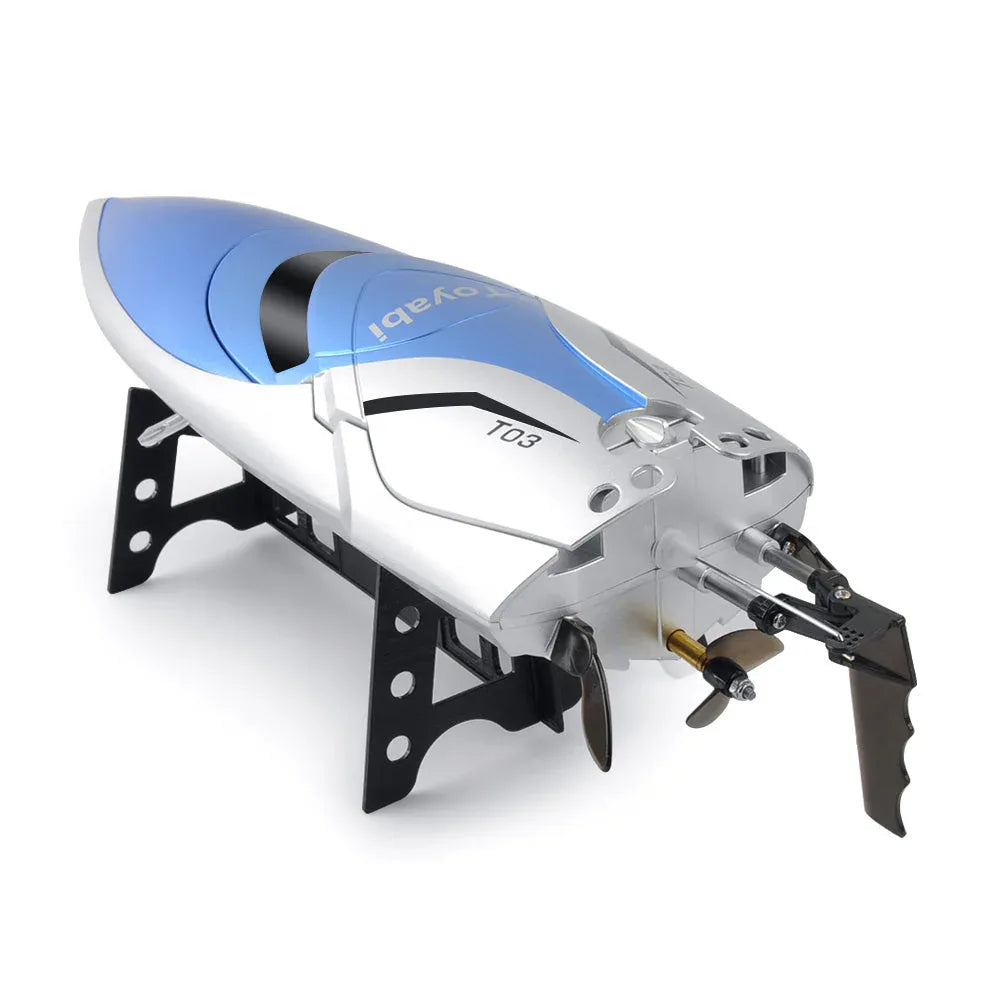 GizmoVine 2021 T03 High-Speed RC Boat with Extra Battery - Gomix Brands Outlet