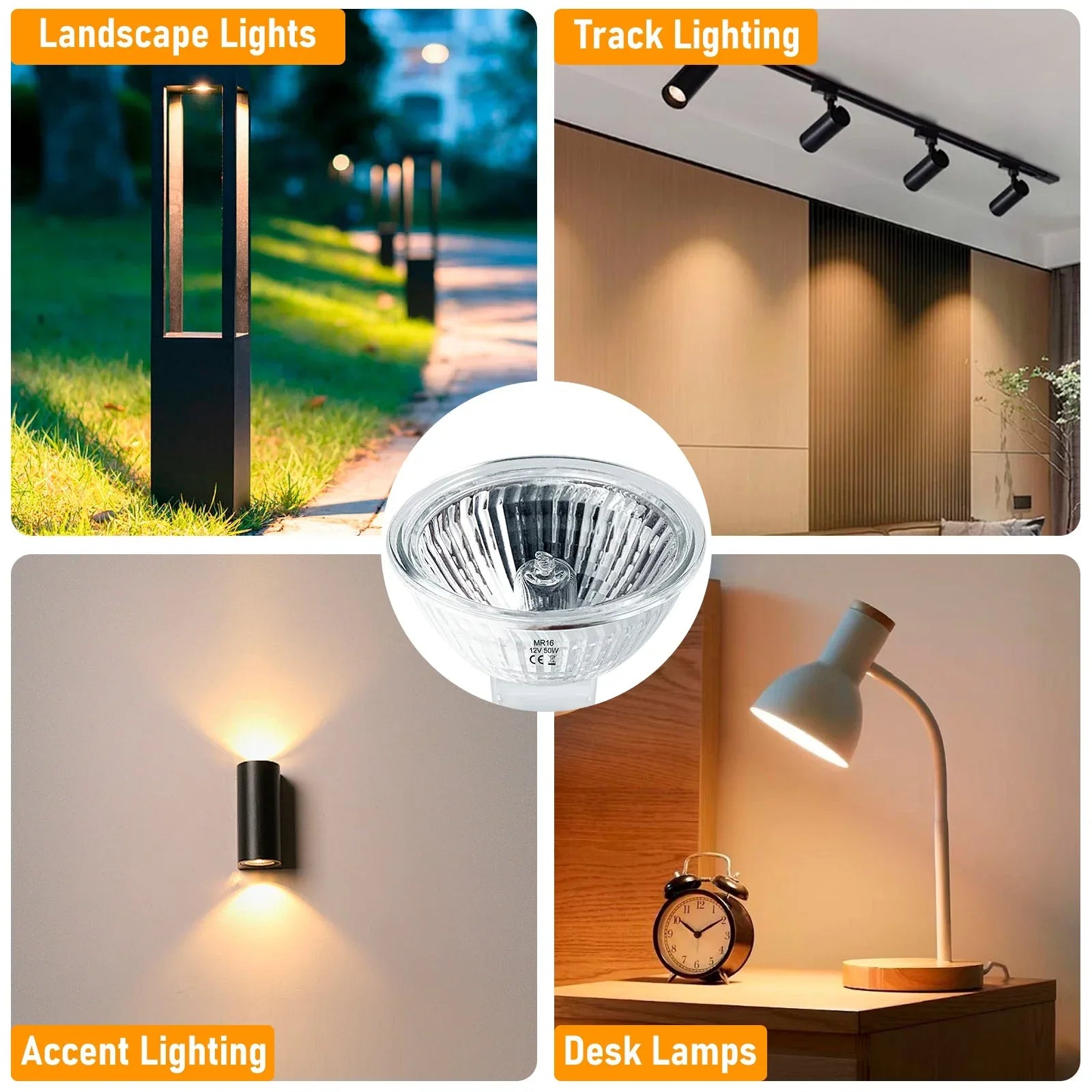 50W MR16 Halogen Bulb Pack – Dimmable 1 Pack - Gomix Brands Outlet