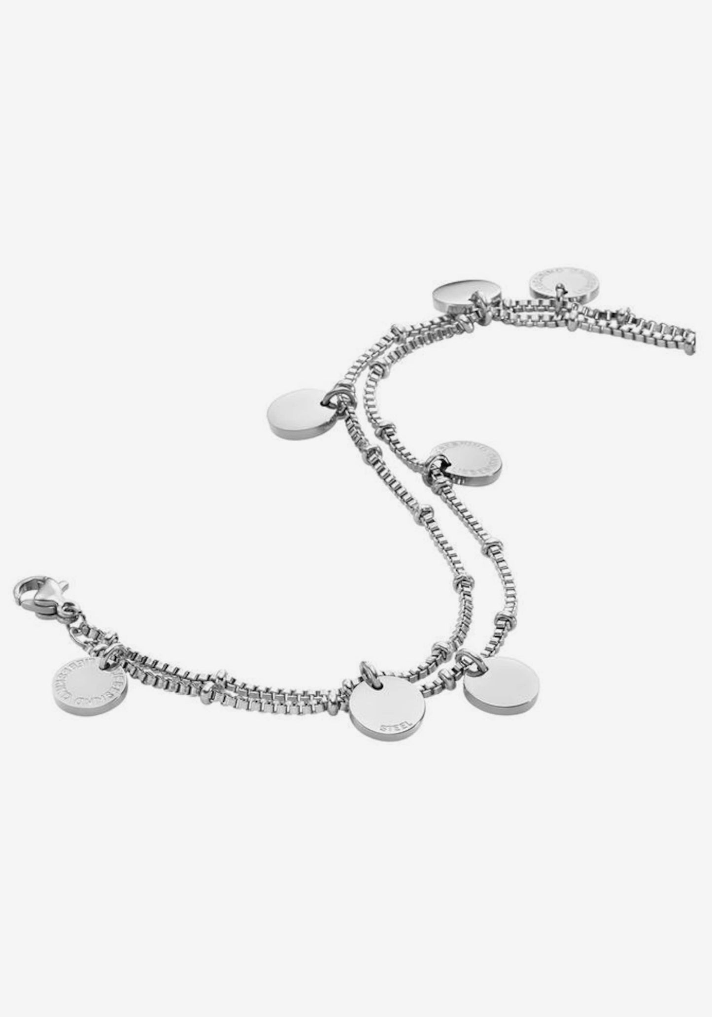 Elegant Liebeskind Berlin Stainless Steel Bracelet with Carabiner Closure