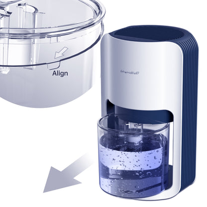 ALROCKET 1200ML Portable Quiet Dehumidifier, 480 Sq Ft, Auto Defrost, Home
