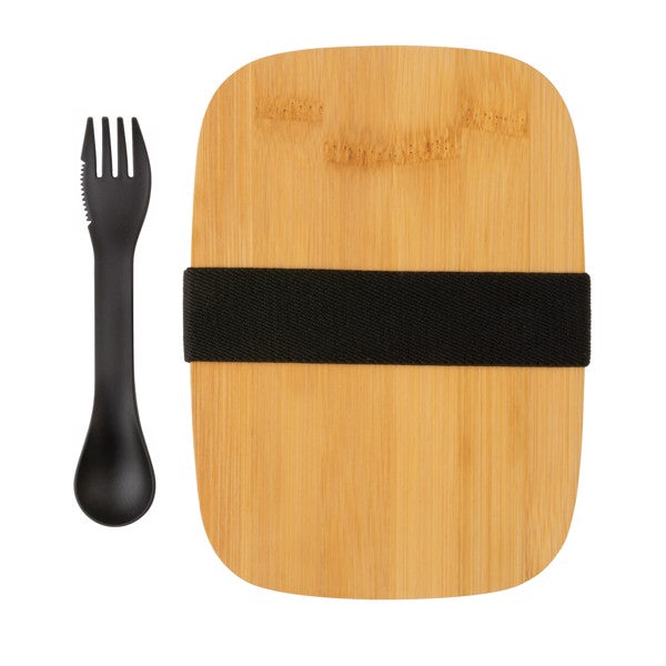 Premium Stainless Steel Lunchbox with Bamboo Lid & Spork for Healthy Meals
