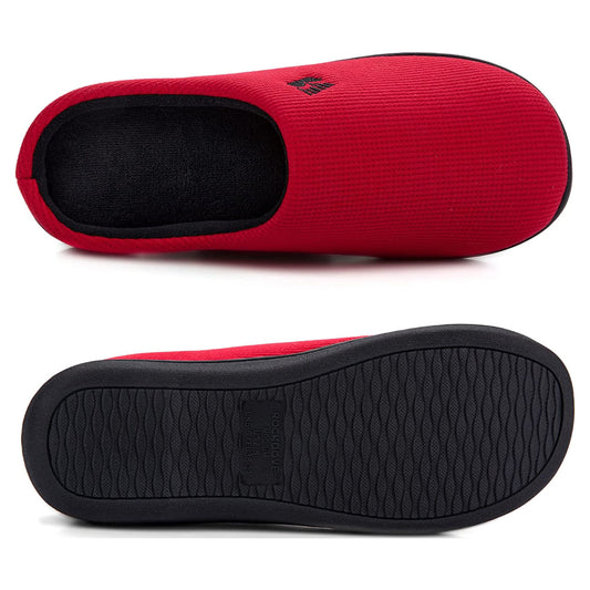 RockDove Women's Dual-Tone Plush Memory Foam Slippers with Anti-Skid Sole
