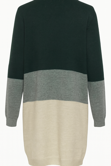 ONLY ONLQUEEN Women's Long Knitted Cardigan with Pockets, Open Front