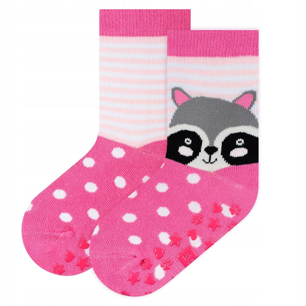 Soxo Antislip Children's Cotton Socks - Set 3 Pair