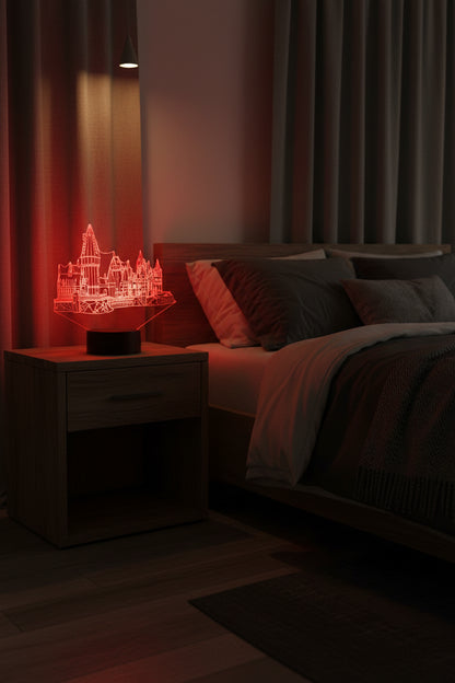 Plexido 3D LED Harry Potter Hogwarts Lamp Black