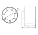 Dospel Euro 1 Duct Fan 100 mm 100 m³/h
