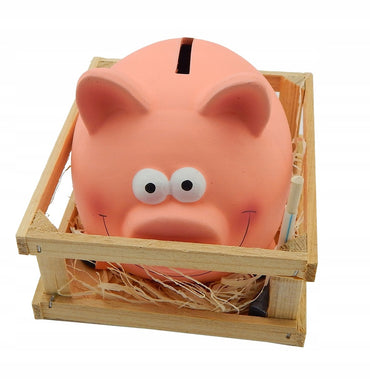 Out of the Blue Jumbo Terracotta Piggy Bank with hammer