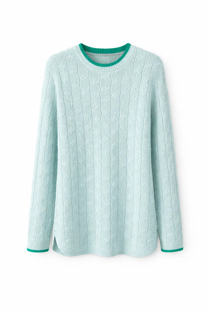 Lands' End Women's Petite Cotton Cable Knit Drifter Jumper - Gomix Brands Outlet