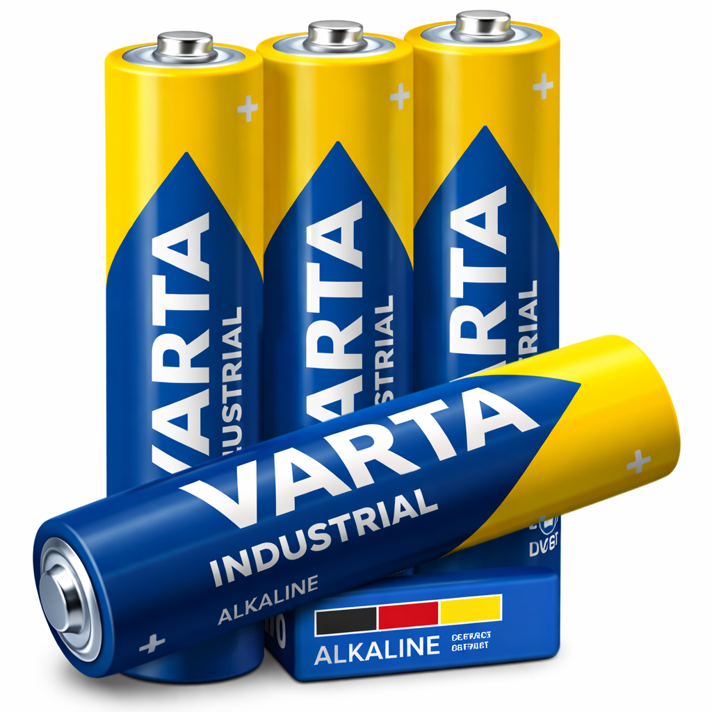 VARTA Industrial AAA Micro Battery 1.5V 1250mAh Pack of 4