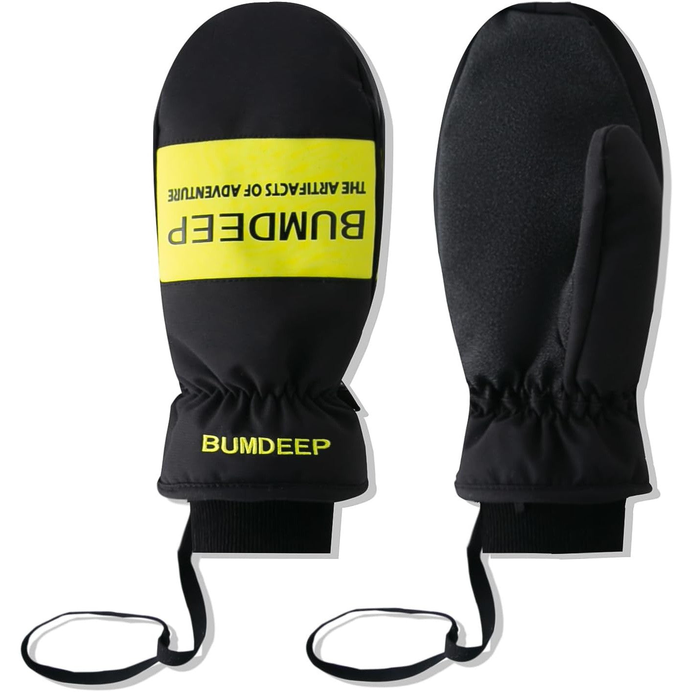 Bumdeep Women's Black and Hot Pink Gloves M