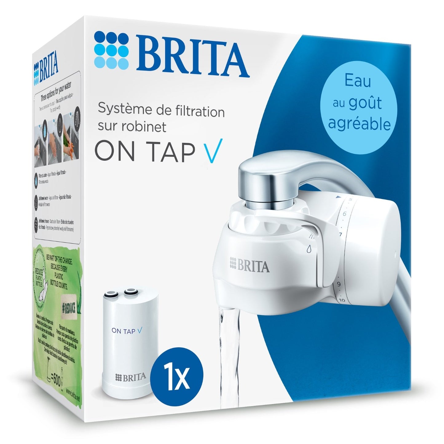 BRITA ON TAP V Faucet Water Filter System for Pure, Great-Tasting Water