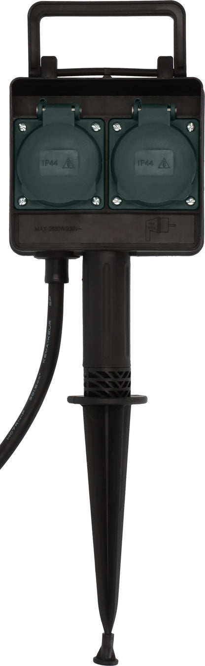 Brennenstuhl Outdoor Socket Outlet with Earth Spike IP44