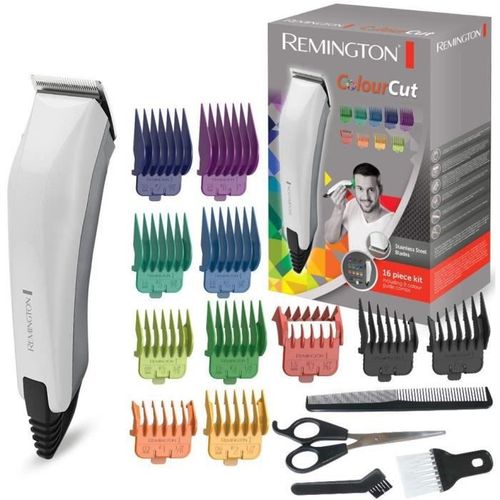 Remington HC5035 ColourCut Hair Clipper: 11 Guard Combs, Self-Sharpening Steel Blades