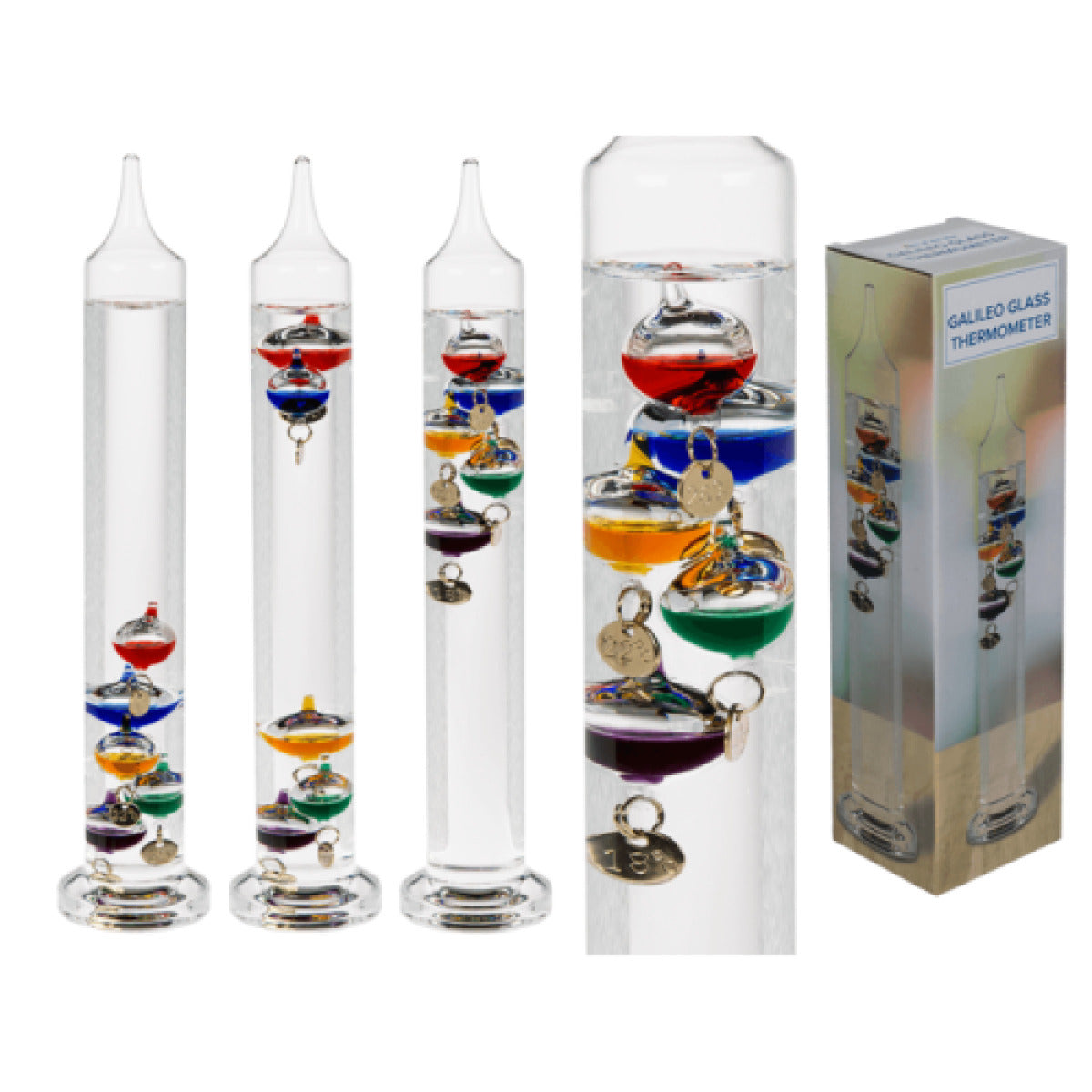 Galileo Glass Thermometer #71/3166 Precise Health Safety Instrument