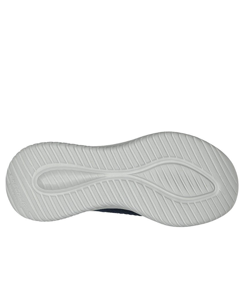 Kids' Skechers Ultra Flex 3.0 Smooth Step Navy Slip-On Athletic Shoes