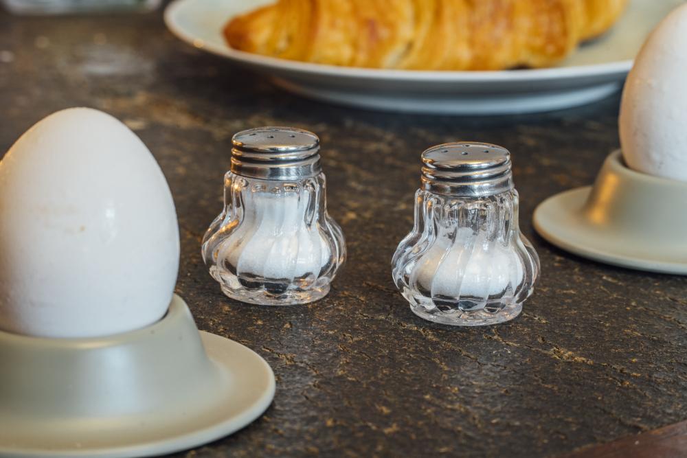 Compact Stainless Steel Mini Shaker Set with Glass Lids - 3 Pieces