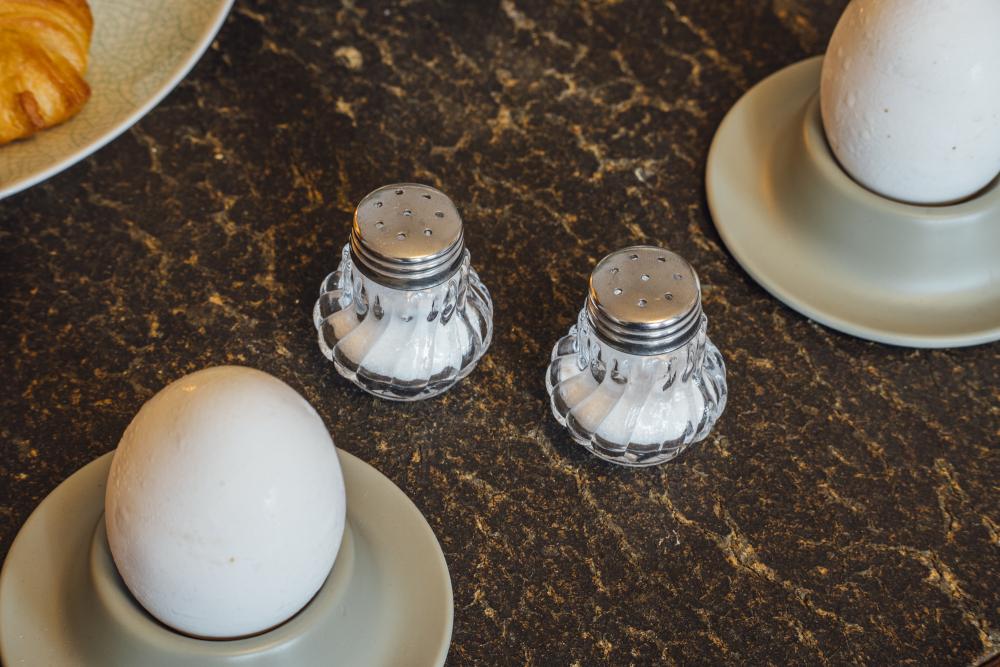 Compact Stainless Steel Mini Shaker Set with Glass Lids - 3 Pieces