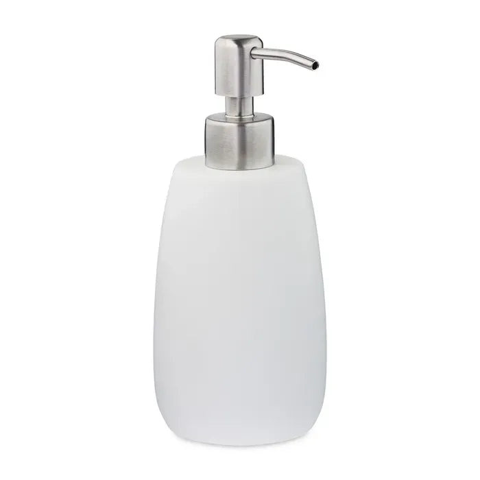 Relaxdays Rechargeable Soap Dispenser 300ml White Bathroom