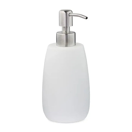 Relaxdays Rechargeable Soap Dispenser 300ml White Bathroom