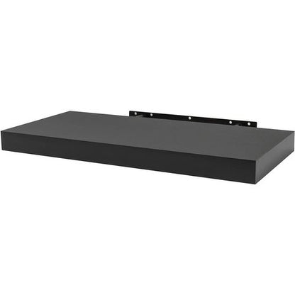 WOLTU Black Wood Floating Wall Shelf for Home Storage and Display