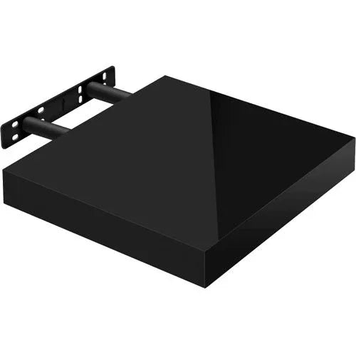 WOLTU Modern Black Floating Wall Shelf - E1 MDF Wood, Easy Install, 9.8 Inch - Gomix Brands Outlet