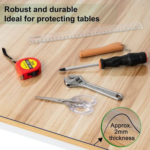 WOLTU Durable 2mm Transparent PVC Tablecloth - Waterproof, Scratch-Resistant, Easy Clean