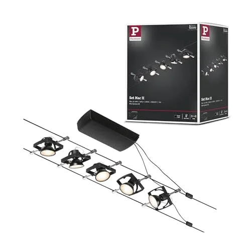 Paulmann CorDuo Extendable Cable Spot Lamp – 10W Black Matt - Gomix Brands Outlet