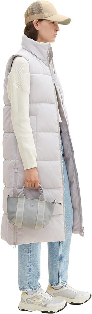 Tom Tailor Denim Hybrid Padded Vest with High Collar for Men