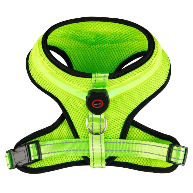 Large Flashing Dog Harness: Enhanced Visibility, Fluorescent Safety for Night Walks