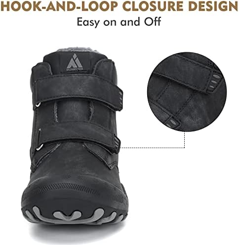 Mishansha Kids Hiking Boots Water-Resistant Anti-Collision Non-Slip Outdoor Trekking Shoes