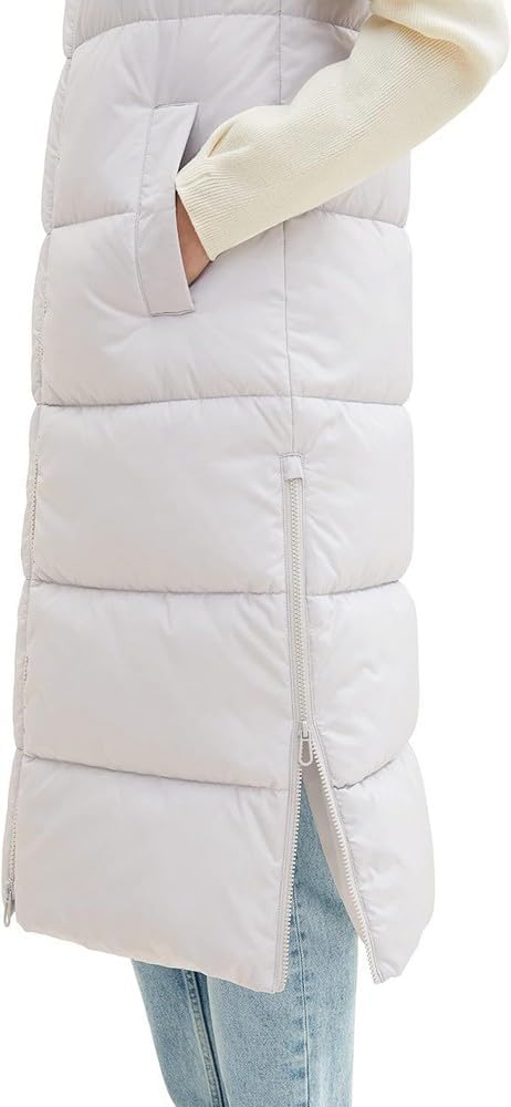 Tom Tailor Denim Hybrid Padded Vest with High Collar for Men