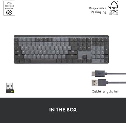 Logitech MX Mechanical Mini Wireless Keyboard with Tactile Backlight