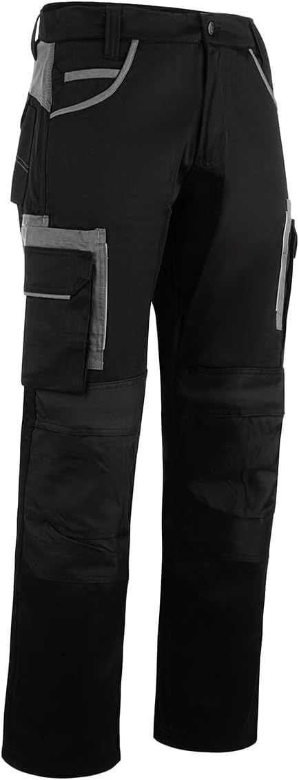 WrightFits Olympian Pro Men's Heavy-Duty Cargo Work Trousers - Knee Pockets