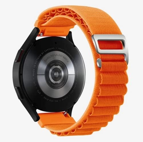 MELFO 22mm Nylon Loop Strap for Fastrack Optimus 2 Pro Orange