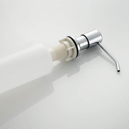 Ibergrif M34027 Kitchen Sink Built-in Soap Dispenser, 400ml Stainless Steel 360° Rotation Nozzle