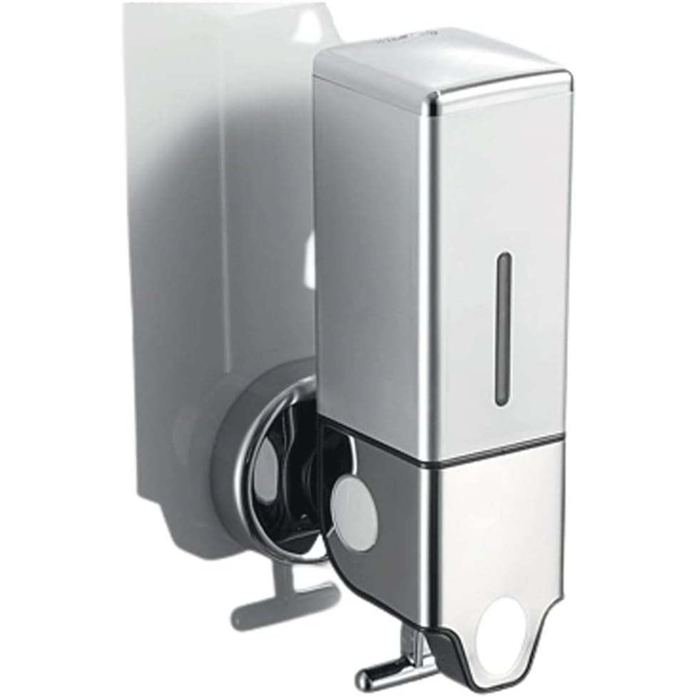 RUJHGL Refillable Wall‑Mount Soap Dispenser – 17 oz Capacity, White & Black Options