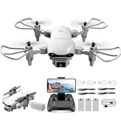 4DRC V9 Mini Drone: Foldable 720P HD FPV Camera, Altitude Hold, Easy Flight, 2 Batteries - Gomix Brands Outlet