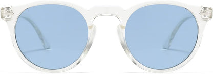 YAMEIZE Women's Round Polarized Vintage Sunglasses with UV400 Protection