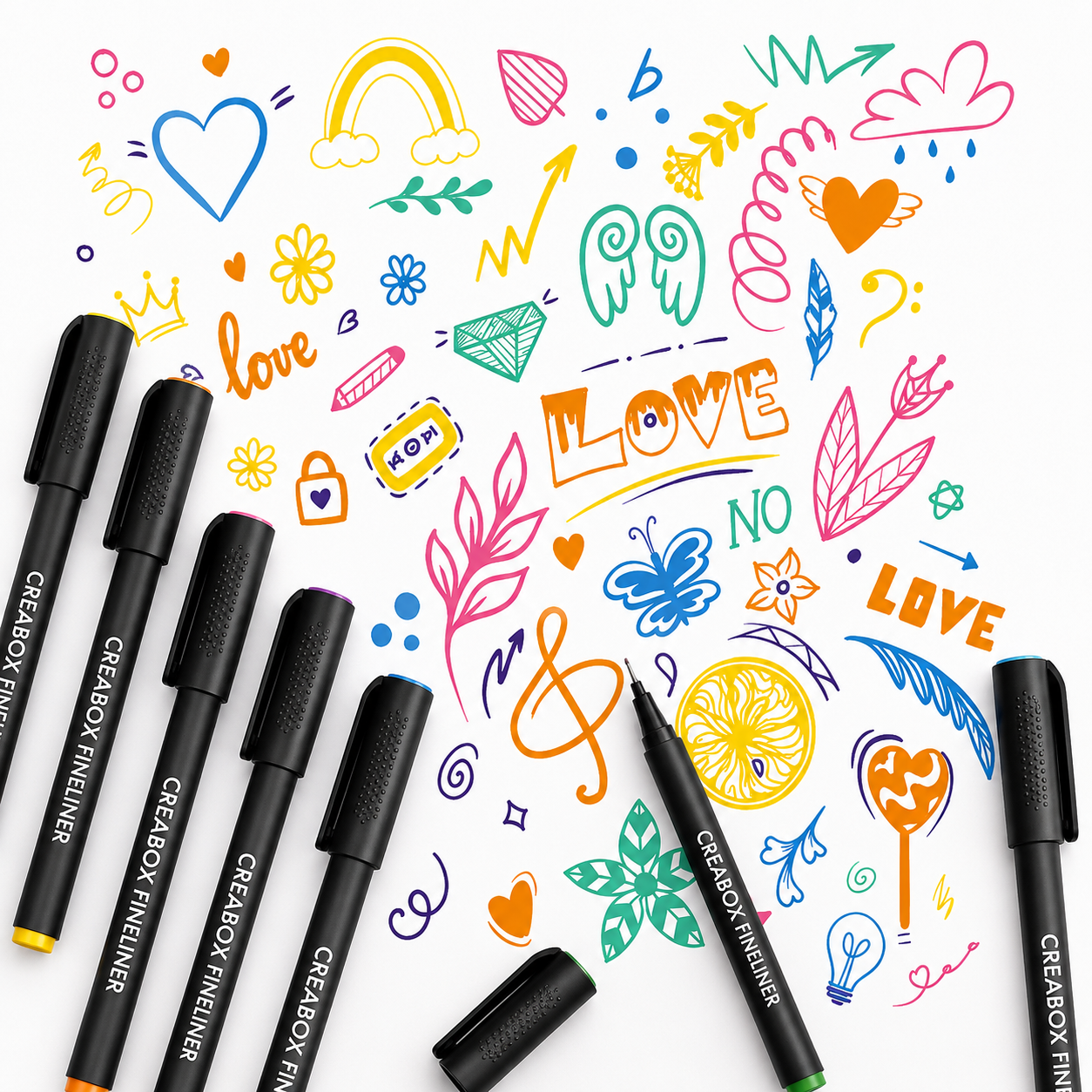 Marabu Creabox Fineliners Watercolor or Metallic Markers
